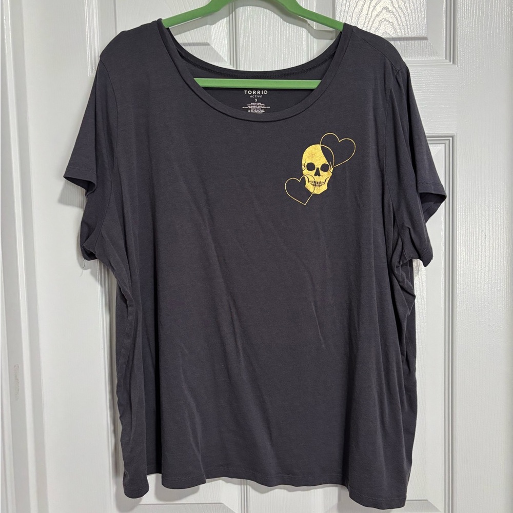 Torrid Active Charcoal Crewneck Tee